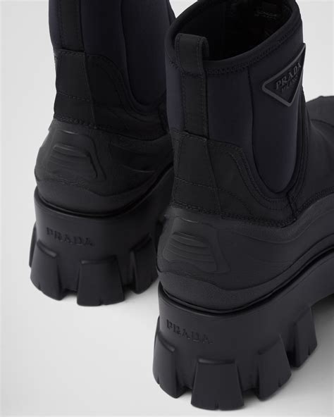 Prada monolith re nylon boots